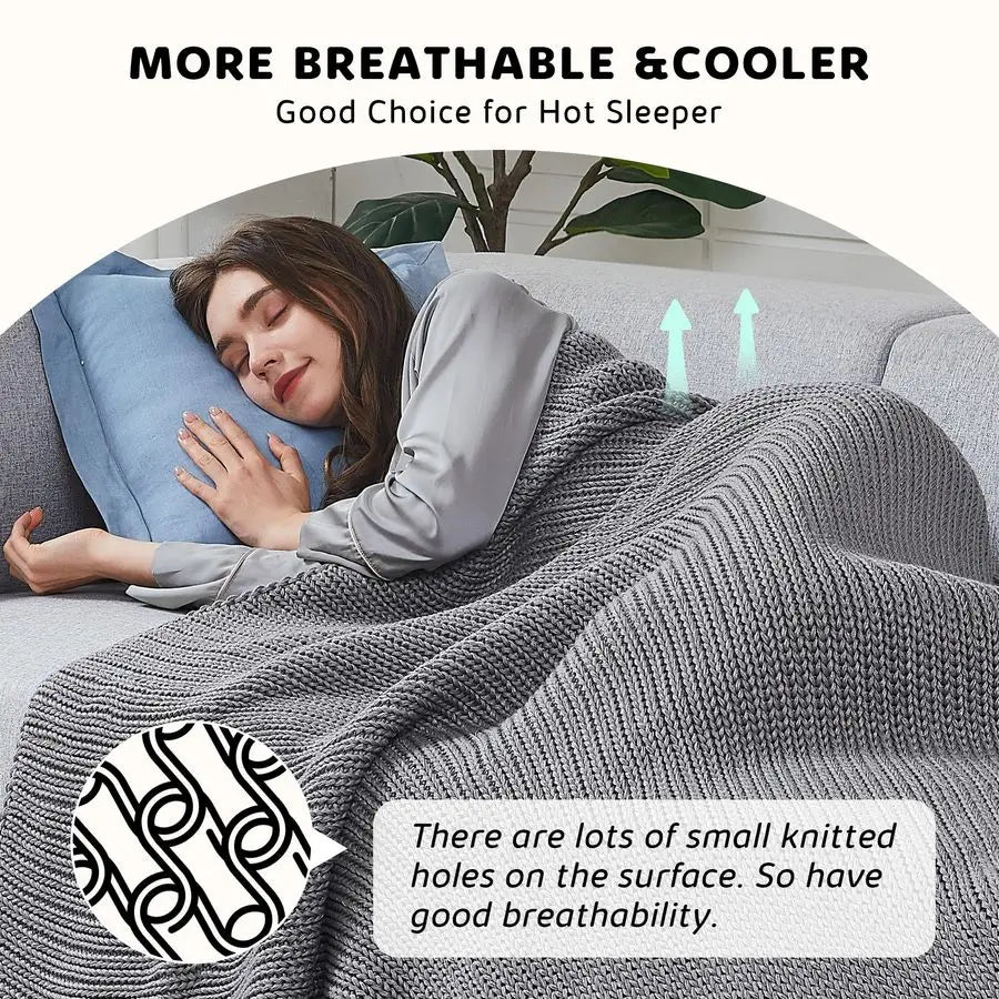 Chunky Knit Weighted Blanket 60x80