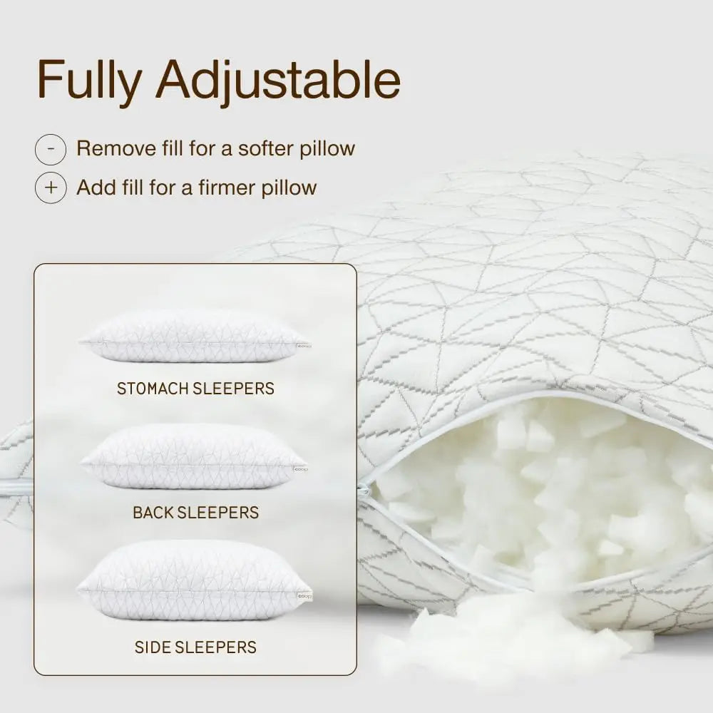 Adjustable Queen Memory Foam Pillow