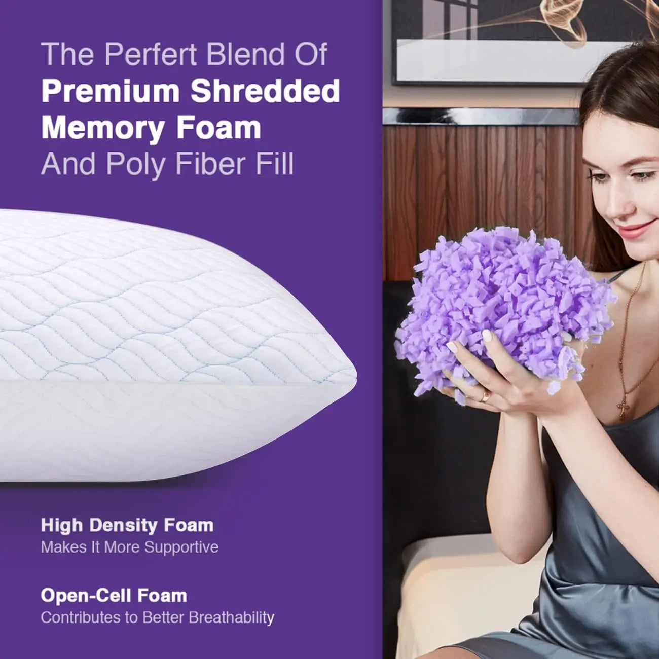 King Adjustable Cooling Pillows (Set 2)