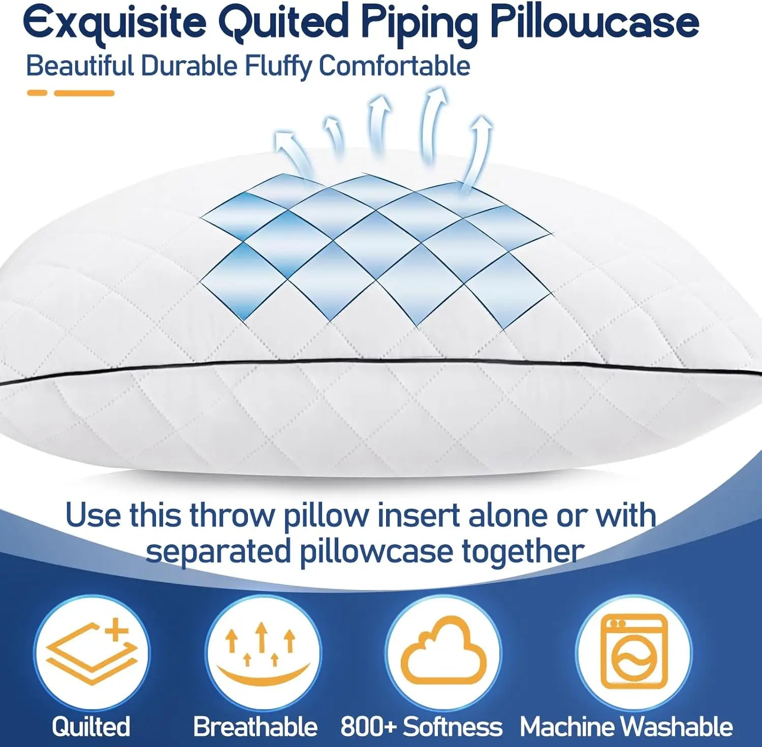 Decor Pillow Inserts 18x18 (2-Pack)