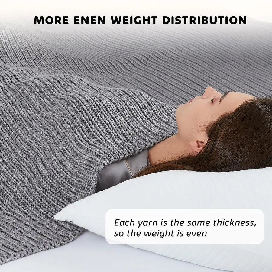 Chunky Knit Weighted Blanket 60x80