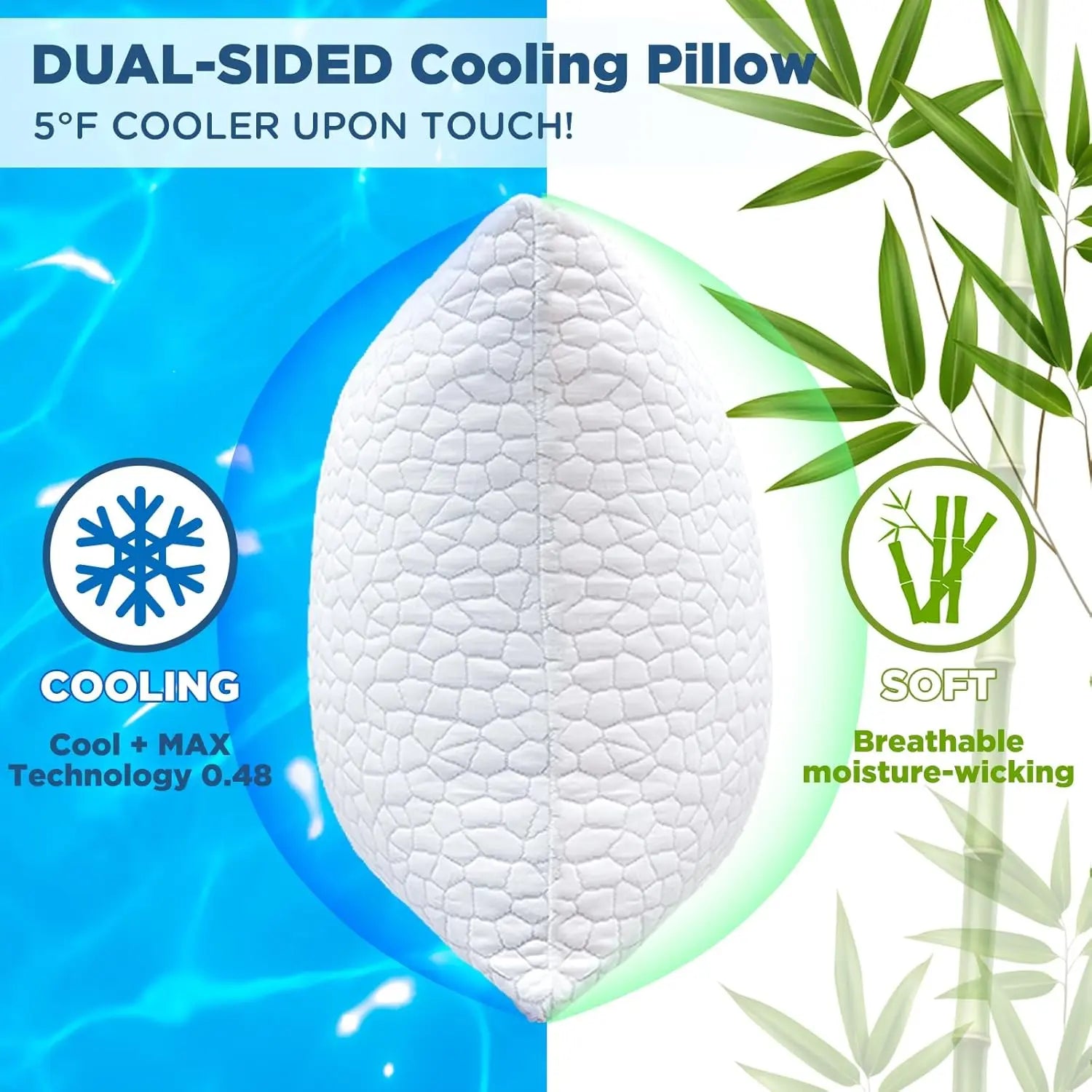 Cooling Travel Pillow (Adjustable Foam)