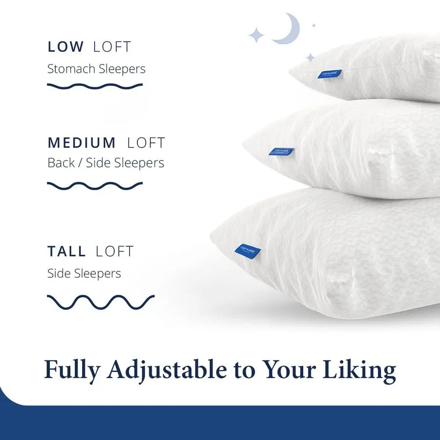 Bamboo Cooling Pillow (Adjustable Fill)