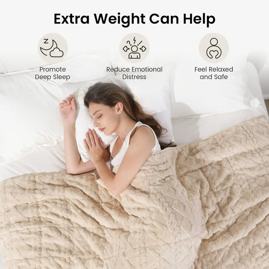 Queen Sherpa Weighted Blanket 15lb