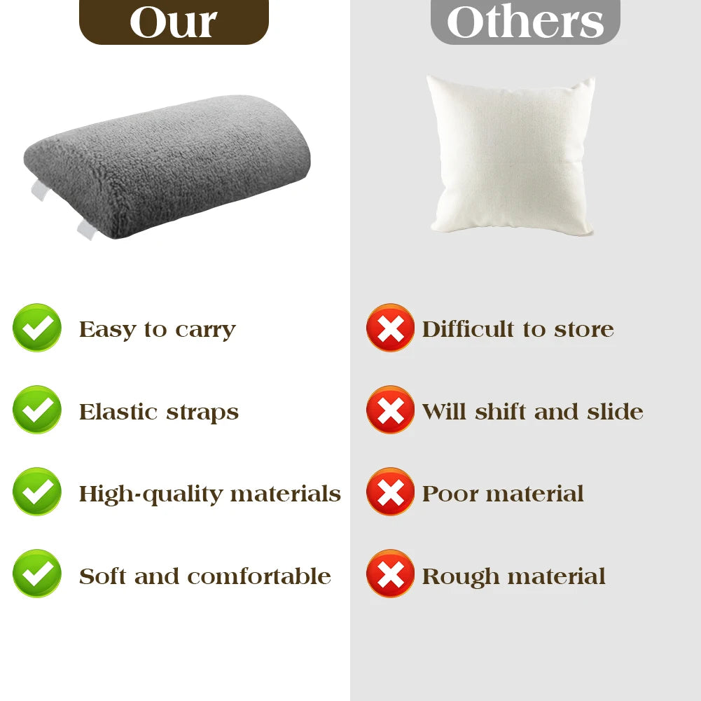 Footrest Pillow with Strap (Half Moon)