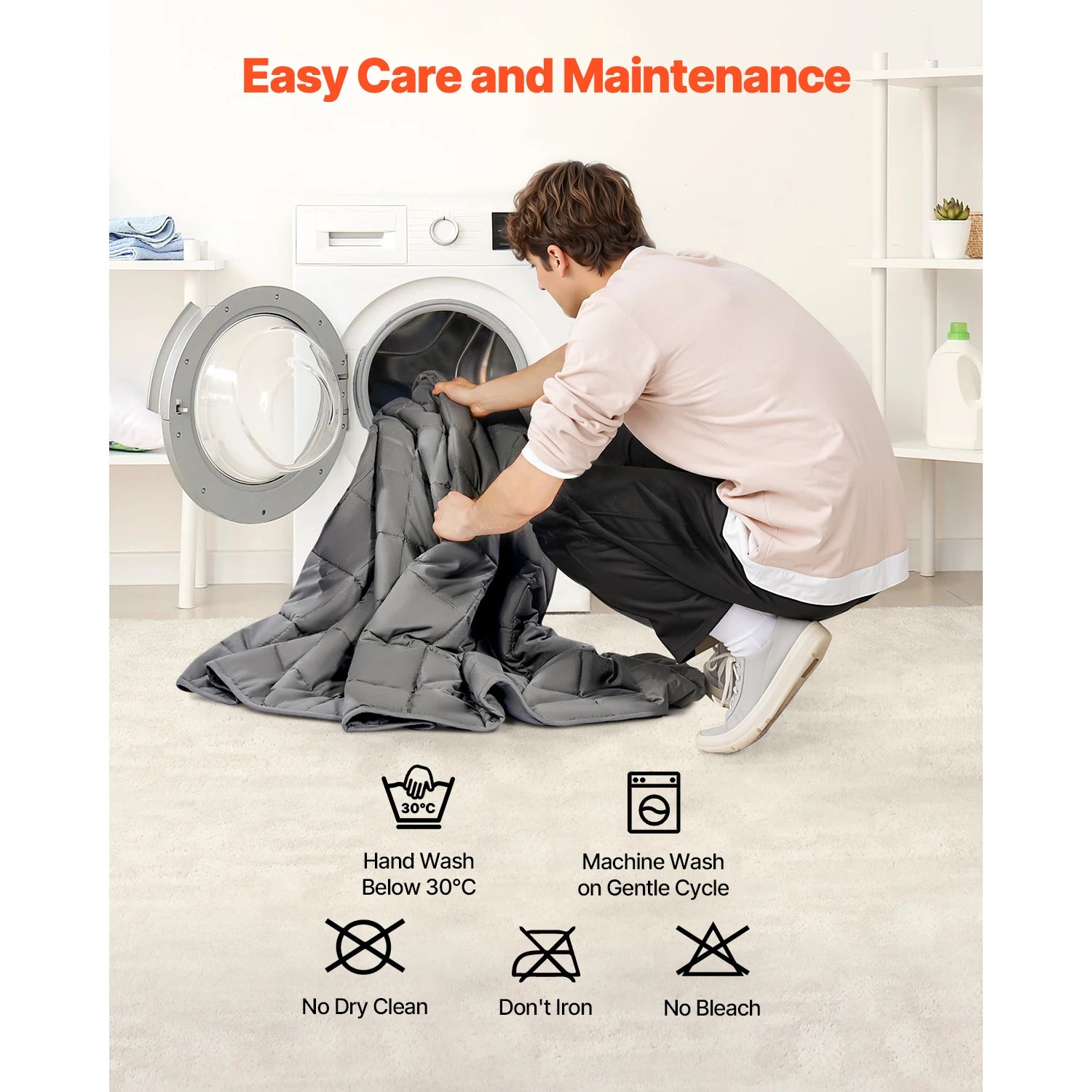 Cooling Weighted Blanket 25lb (Heavy Duty)