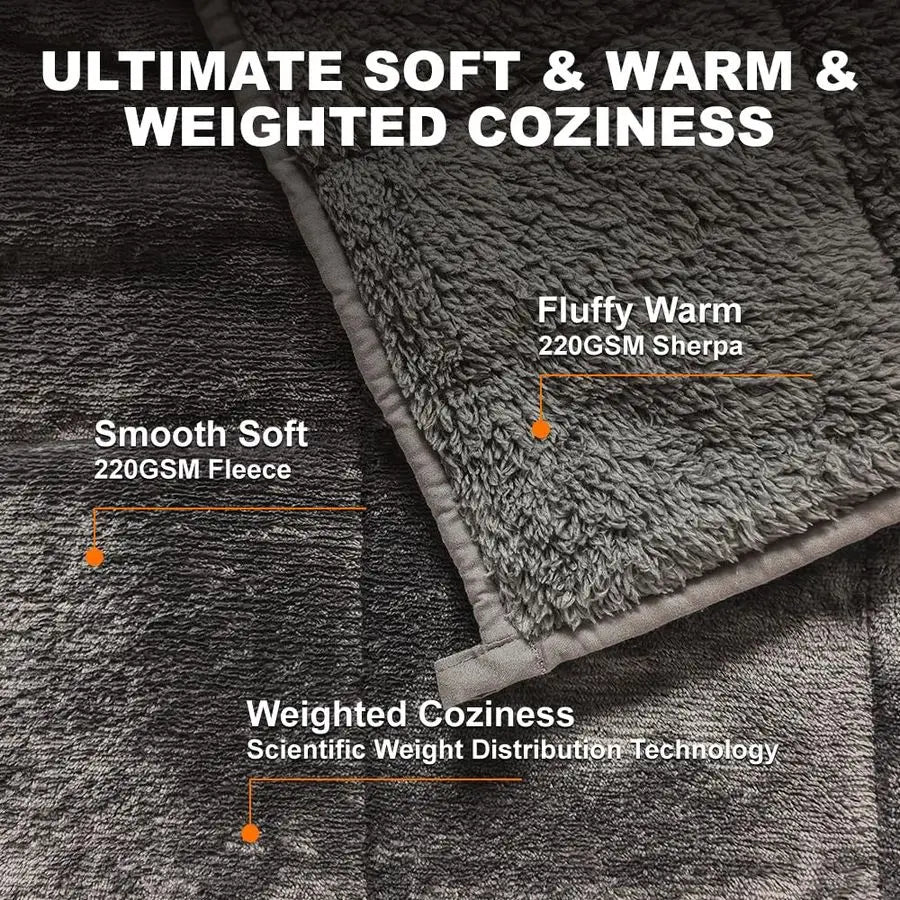 Sherpa Weighted Blanket 15lb 60x80