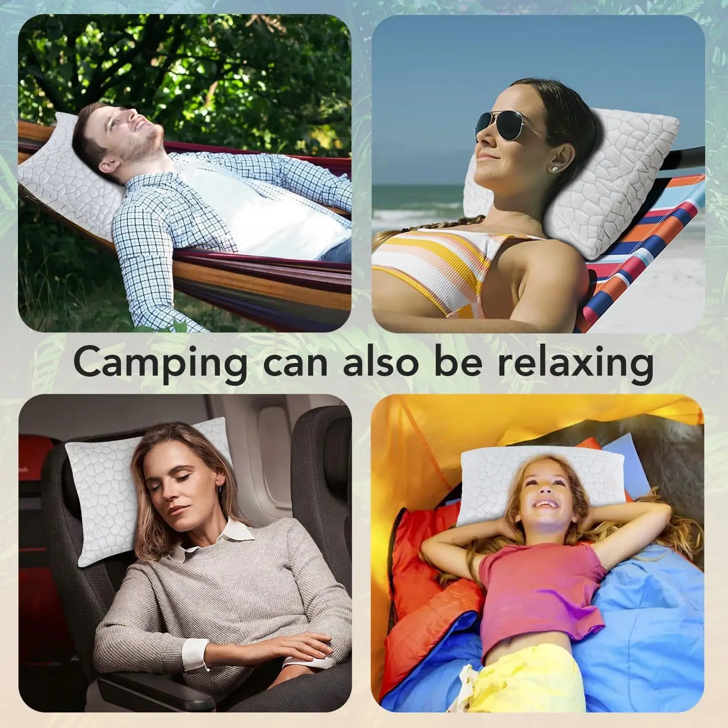 Cooling Travel Pillow (Adjustable Foam)
