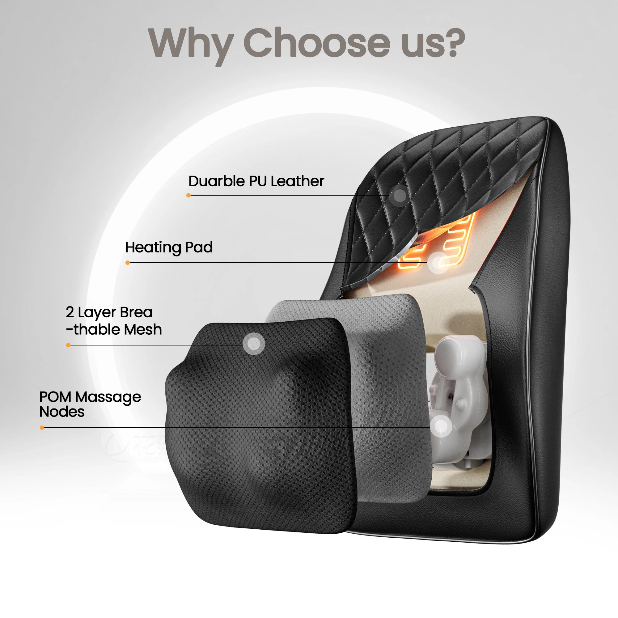 Shiatsu Neck & Back Massager (Heated)