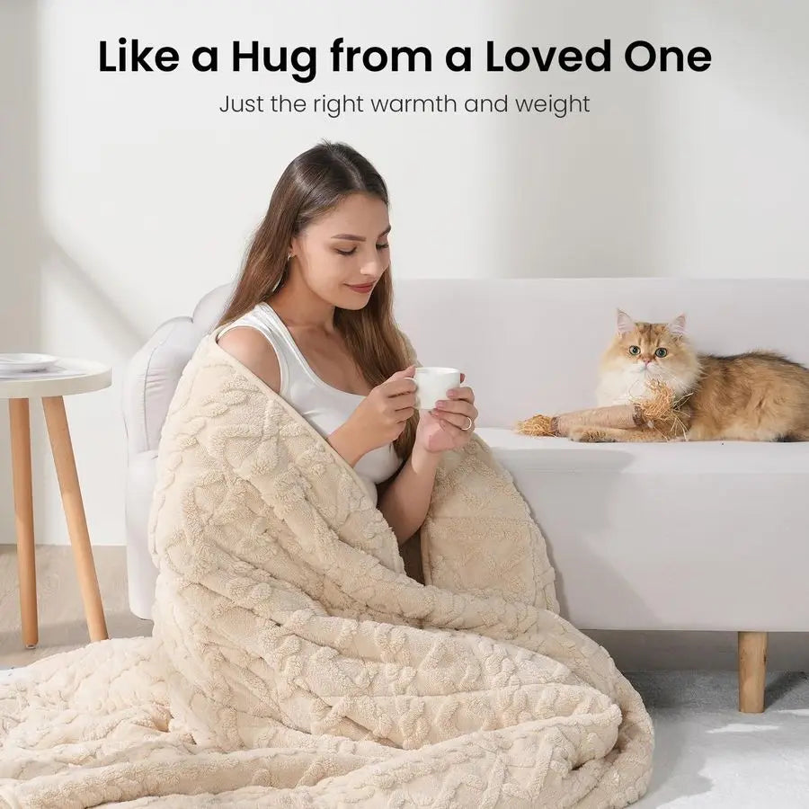 Queen Sherpa Weighted Blanket 15lb