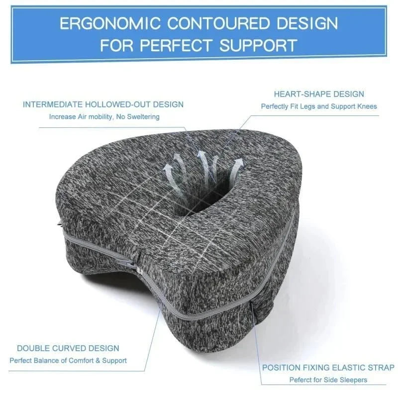Heart-Shaped Leg Pillow (Memory Foam)