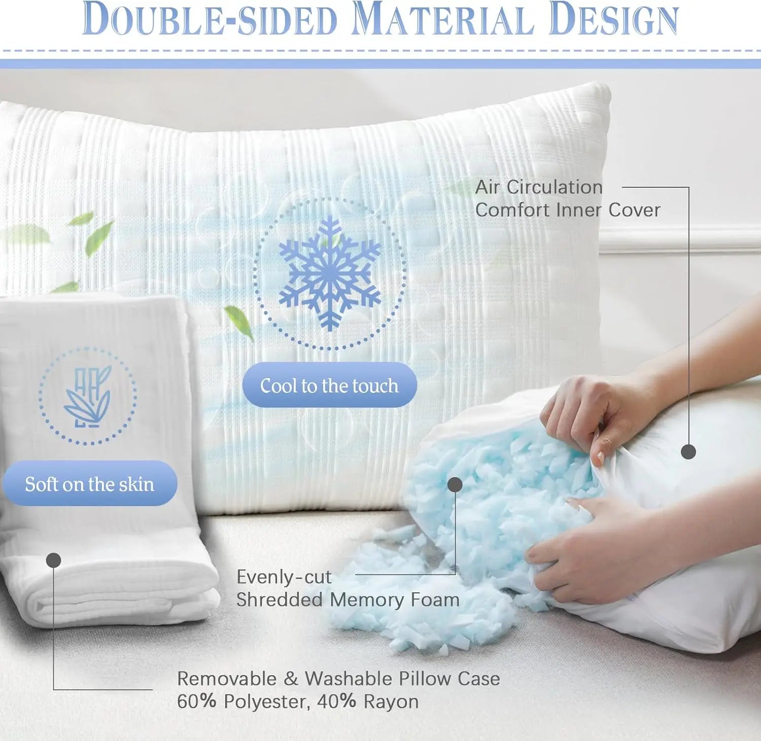 King Cooling Pillows (2-Pack)